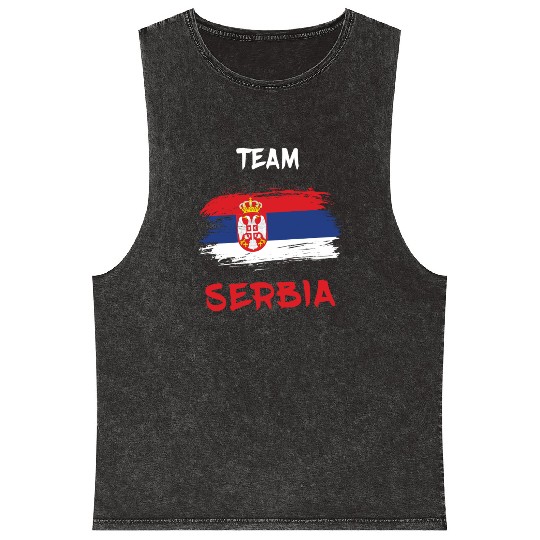 Team Serbia / Flag Mineral Wash Tank Tops