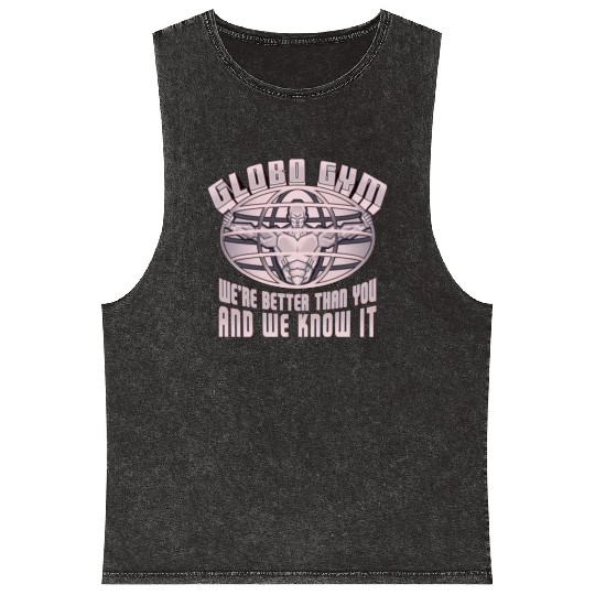 globo gym costume Mineral Wash Tank Tops