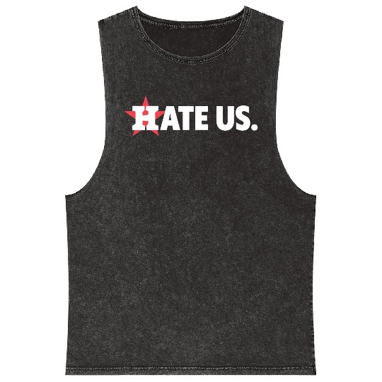 Houston Astros Hate Us Mineral Wash Tank Tops