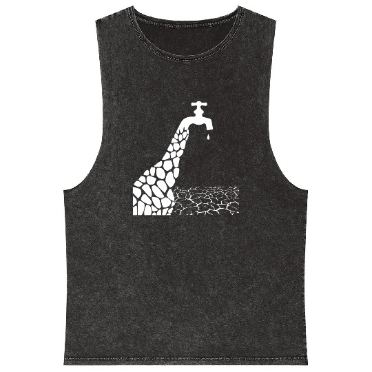 climate change nature conservation africa giraffe Mineral Wash Tank Tops
