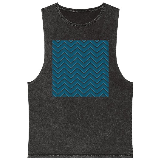 zig zag Mineral Wash Tank Tops