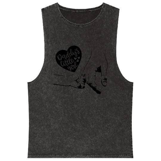 daddy little girl,daddy daughter Mineral Wash Tank Tops,daddy&me