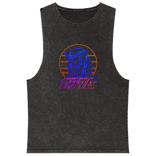 gundam rx 78 Mineral Wash Tank Tops