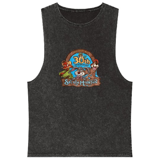splash mountain Mineral Wash Tank Tops