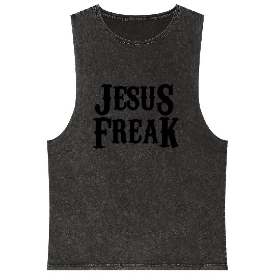 Jesus freak Mineral Wash Tank Tops