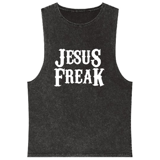 Jesus freak Mineral Wash Tank Tops