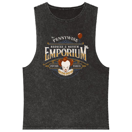 The Pennywise Madness & Mayhem Emporium Mineral Wash Tank Tops