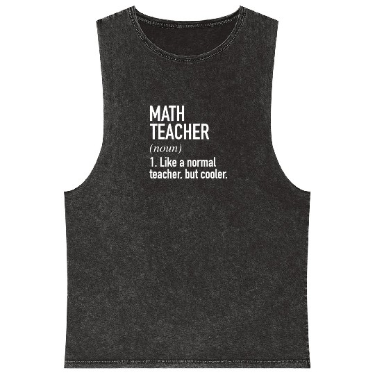 math teacher defined Mineral Wash Tank Tops