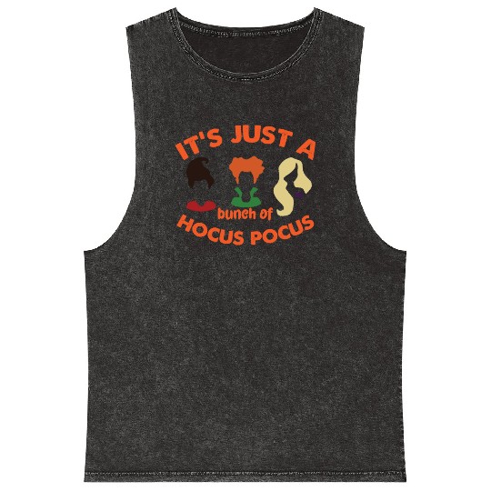It's Just a Bunch of Hocus Pocus Halloween Mineral Wash Tank Tops