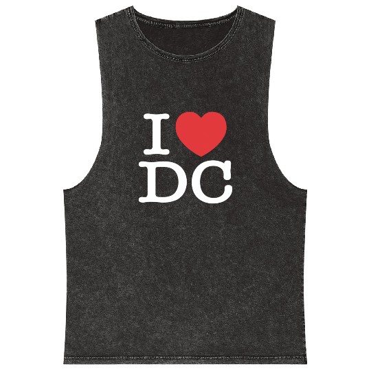 I Heart Dc Love District Of Columbia Mineral Wash Tank Tops Mineral Wash Tank Tops S