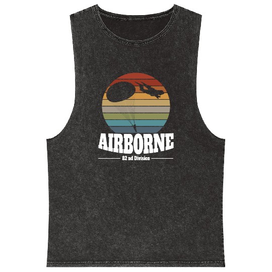 82nd AIRBORNE Division US Army Mineral Wash Tank Tops
