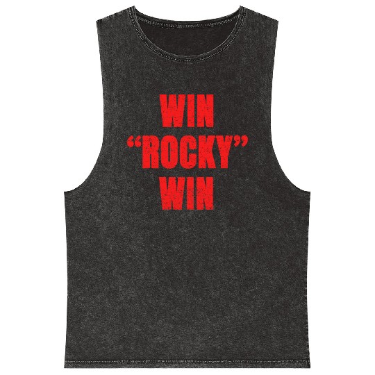 win rocky win Mineral Wash Tank Tops inspired boxing Mineral Wash Tank Tops