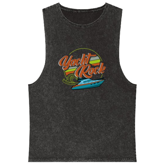 Mega Yacht, Mega Yacht Yacht, rock Mineral Wash Tank Tops