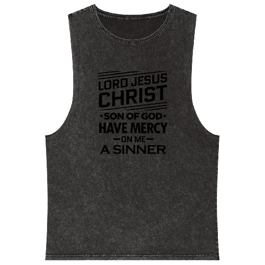 Jesus Prayer Cool Orthodox & Catholic Mineral Wash Tank Tops