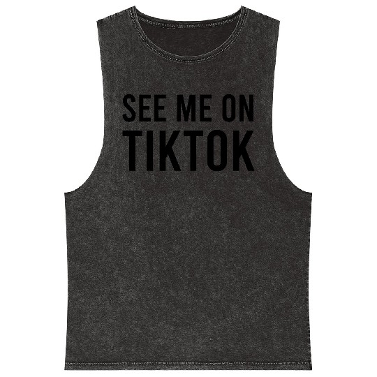 See me on TikTok Mineral Wash Tank Tops