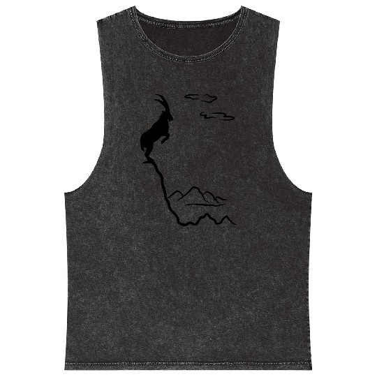 Mountain ibex, mountain goat Mineral Wash Tank Tops