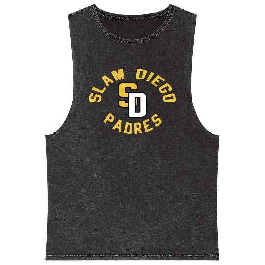 Slam Diego Padres San Diego FRD Tatis Mineral Wash Tank Tops