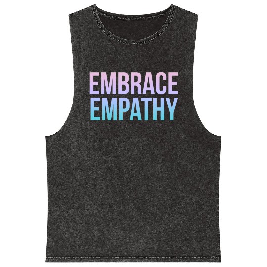Embrace Empathy Large Colour Mineral Wash Tank Tops