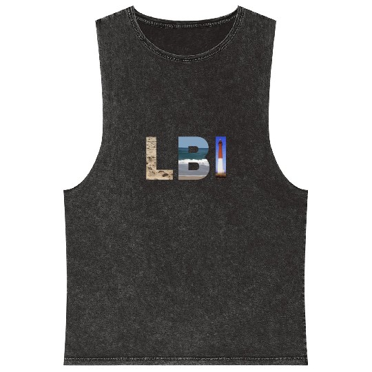 Lbi Long Beach Island Nj Photo Beach Ocean Lightho Mineral Wash Tank Tops