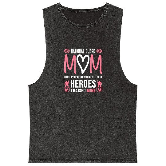 National Guard Mom Mineral Wash Tank Tops Army Heroes Gifts Militar