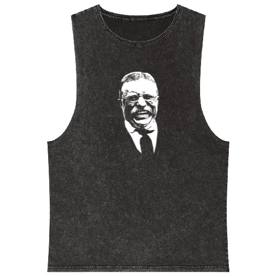 President Teddy Roosevelt Graphic Mineral Wash Tank Tops