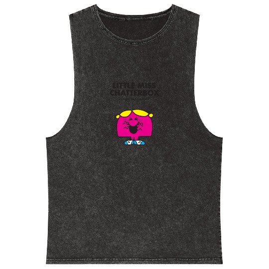 Mr Men Little Miss Chatterbox Mineral Wash Tank Tops