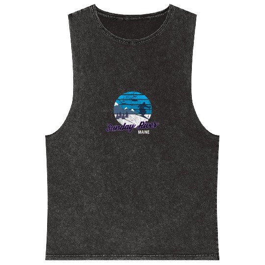 Sunday River Newry Maine New England Ski Snowboard Mineral Wash Tank Tops