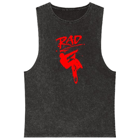 RAD BMX Bike Grafitti 80s Movie Radical Mineral Wash Tank Tops