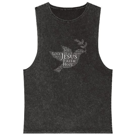 Holy Spirit Holy Spirit Holy Spirit Mineral Wash Tank Tops