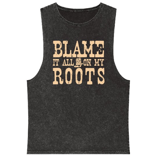 Blame It All On My Roots Mineral Wash Tank Tops