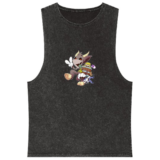 Kids Love Krampus Season Mineral Wash Tank Tops