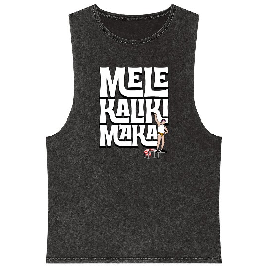 Mele Kalikimaka Cousin Eddie at the Swimming Pool Mineral Wash Tank Tops
