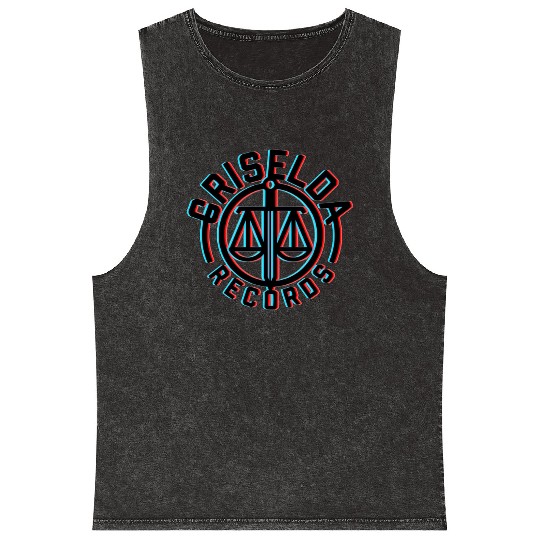 Fashion Rebels Records Mineral Wash Tank Tops