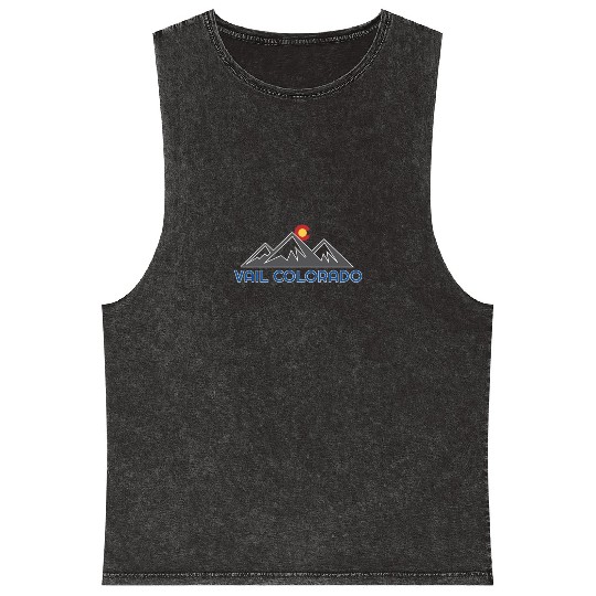 Vail Colorado Rocky Mountain Mineral Wash Tank Tops