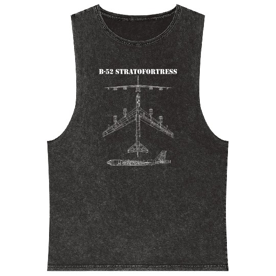 B-52 Stratofortress Aircraft Schematic Bomber B52l Mineral Wash Tank Tops