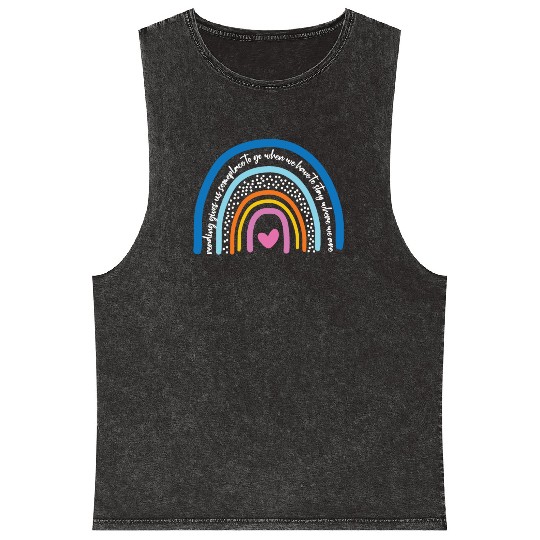 Reading Gives Us Someplace To Go Book Literature Mineral Wash Tank Tops