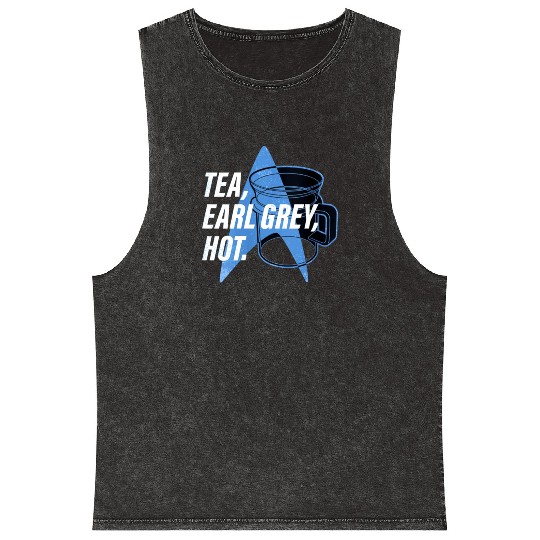 Next Generation Tea Earl Grey Graphic Mineral Wash Tank Tops