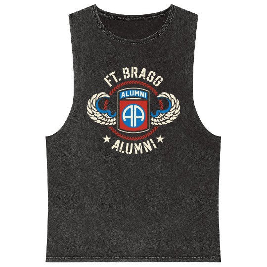 Ft Bragg Alumni Us Army 82Nd Airborne Division Par Mineral Wash Tank Tops