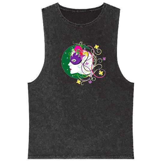 krewe of Nyx - Mardi Gras New Orleans Carnaval Mineral Wash Tank Tops