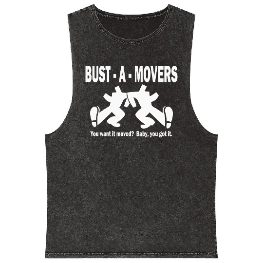 Bust-A-Movers Moving Company Mineral Wash Tank Tops Logo