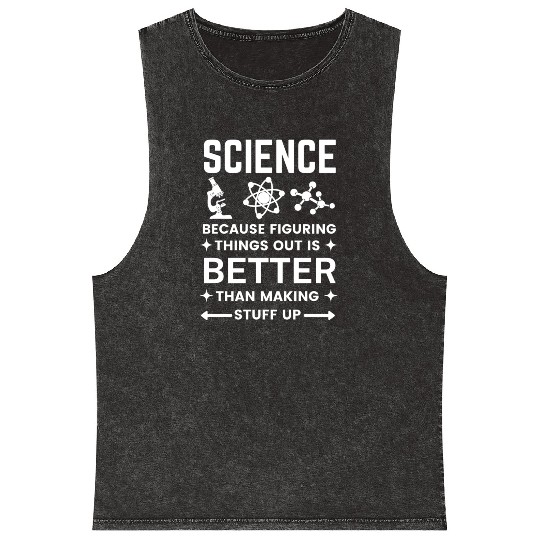 Science Geek Mineral Wash Tank Tops