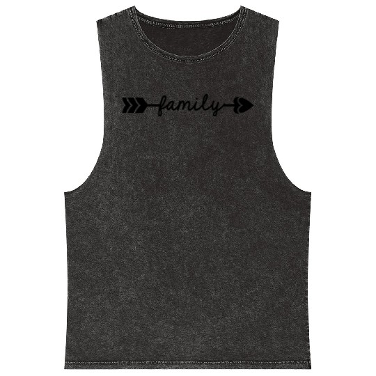 We are Family Mineral Wash Tank Tops