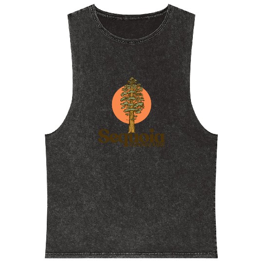 Sequoia National Park General Sherman Tree Graphic Mineral Wash Tank Tops