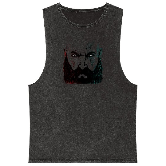 God of War Mineral Wash Tank Tops