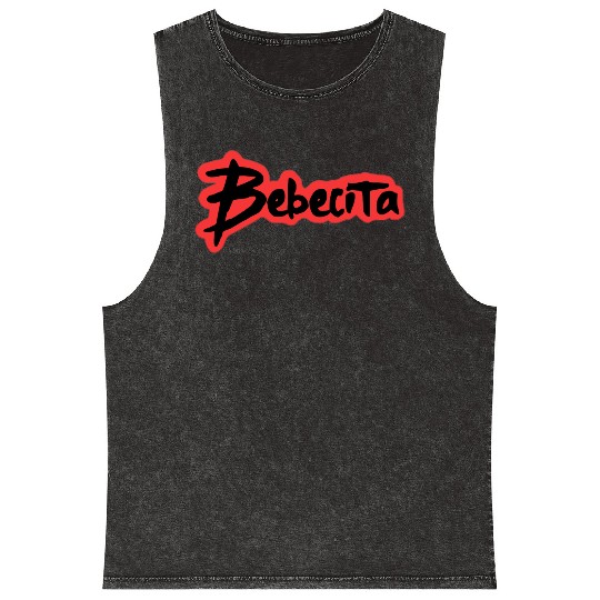 Bebecita Real Hasta La Muerte Anuel Design Mineral Wash Tank Tops