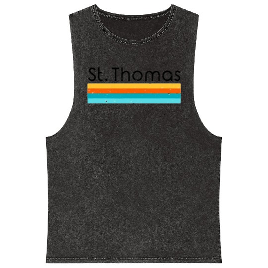 Vintage St Thomas Mineral Wash Tank Tops