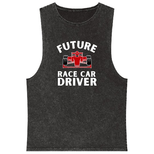Racing Race Car Driver And Muscle Car Mineral Wash Tank Tops