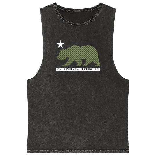 California Bear Mineral Wash Tank Tops