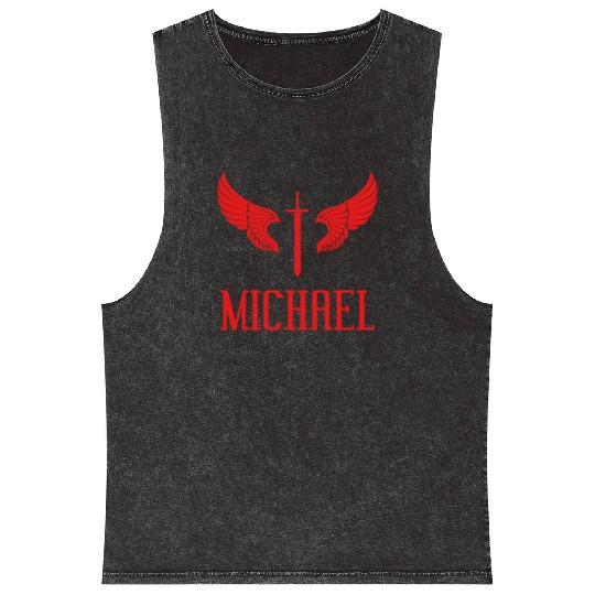The Archangel St. Michael Mineral Wash Tank Tops
