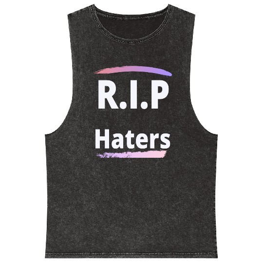 RIP haters Mineral Wash Tank Tops